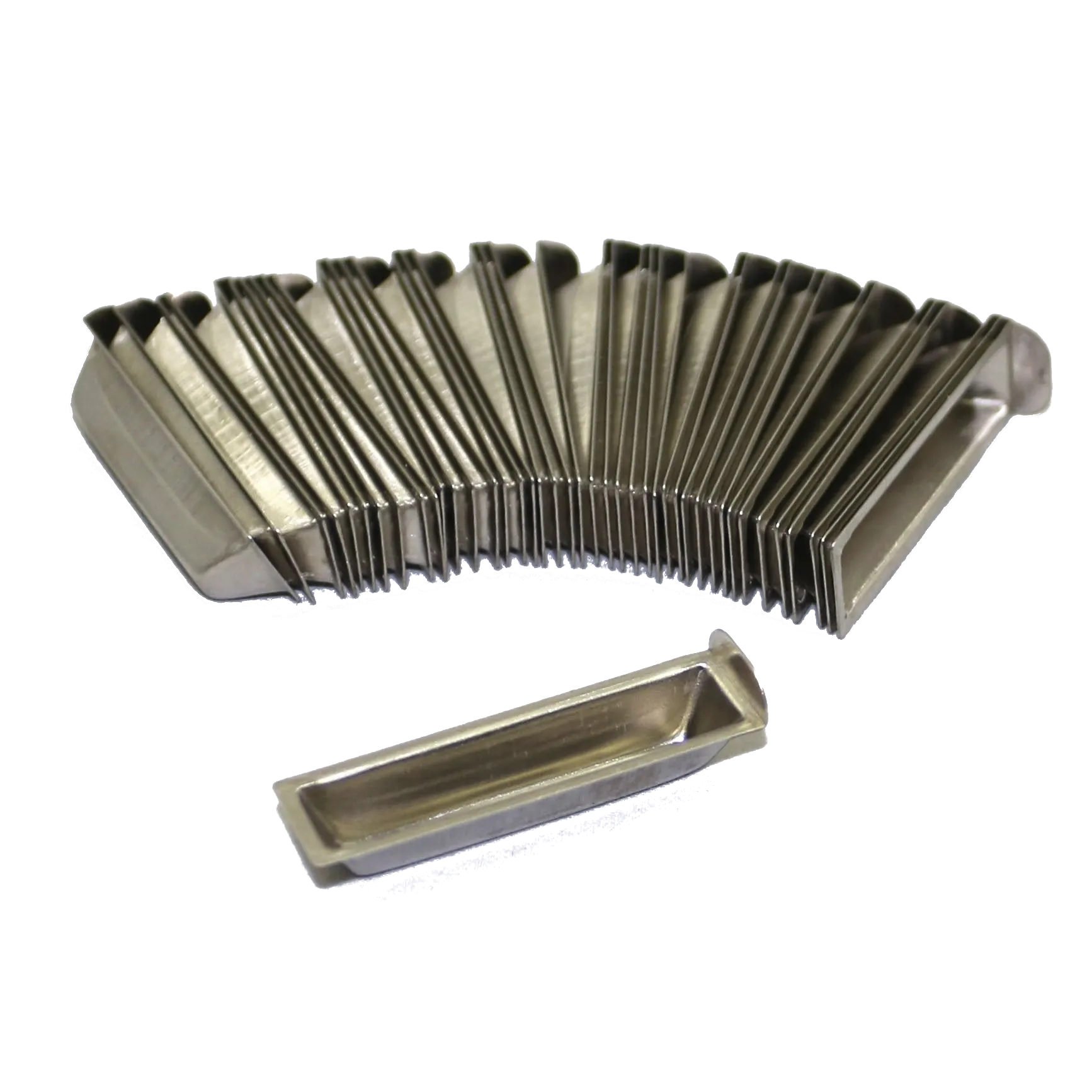 100-004-006 - Nacelles en nickel à bord recourbé à 90° pour analyseur de mercure Hydra IIC Teledyne Leeman (paquet de 42)