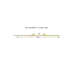 003-009-054 - Tube de pompe péristaltique deux butées Solva Flex Tygon R4040 - Ecart. 140 mm entre butées - DI 0,51 mm - orange/jaune