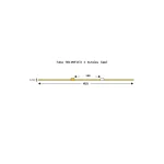 003-009-055 - Tube de pompe péristaltique deux butées Solva Flex Tygon R4040 - Ecart. 140 mm entre butées - DI 0,64 mm - orange/blanc