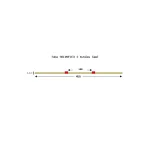 003-009-059 - Tube de pompe péristaltique deux butées Solva Flex Tygon R4040 - Ecart. 140 mm entre butées - DI 1,14 mm - rouge/rouge