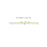 003-009-061 - Tube de pompe péristaltique deux butées Solva Flex Tygon R4040 - Ecart. 140 mm entre butées - DI 1,42 mm - jaune/jaune