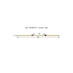 003-009-066 - Tube de pompe péristaltique deux butées Solva Flex Tygon R4040 - Ecart. 140 mm entre butées - DI 2,29 mm - violet/noir