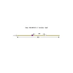 003-009-068 - Tube de pompe péristaltique deux butées Solva Flex Tygon R4040 - Ecart. 140 mm entre butées - DI 2,79 mm - violet/blanc