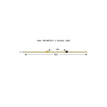 003-009-269 - Tube de pompe péristaltique deux butées Solva Flex Tygon R4040 - Ecart. 140 mm entre butées - DI 0,13 mm - orange/noir