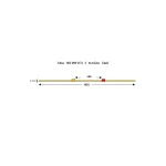 003-009-270 - Tube de pompe péristaltique deux butées Solva Flex Tygon R4040 - Ecart. 140 mm entre butées - DI 0,19 mm - orange/rouge