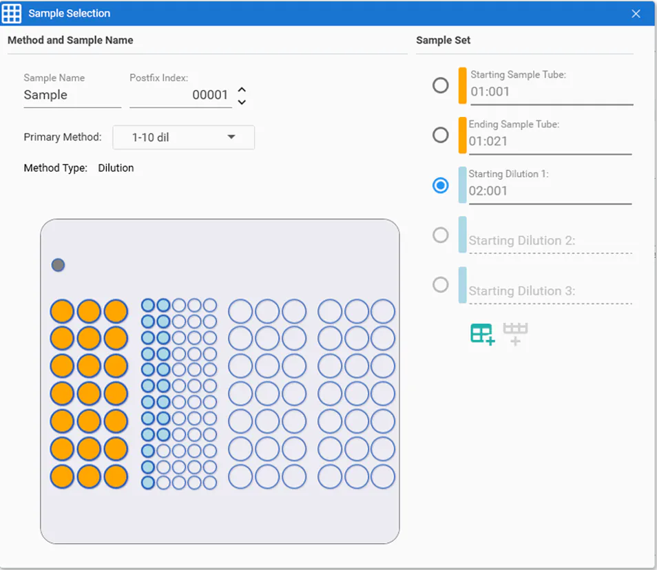 Teledyne Labs (Cetac) SimPrep+ - Choix des échantillons