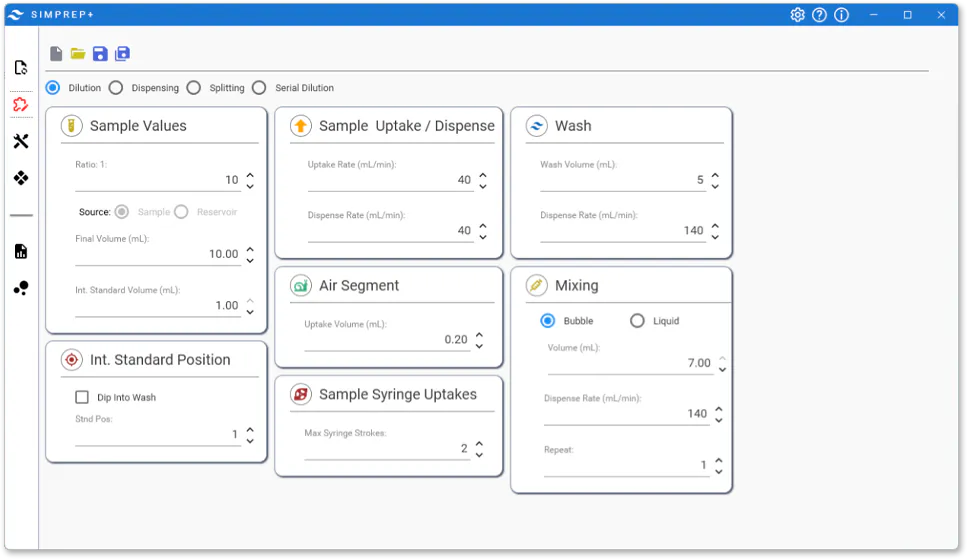 Teledyne Labs (Cetac) SimPrep+ - Création de méthode