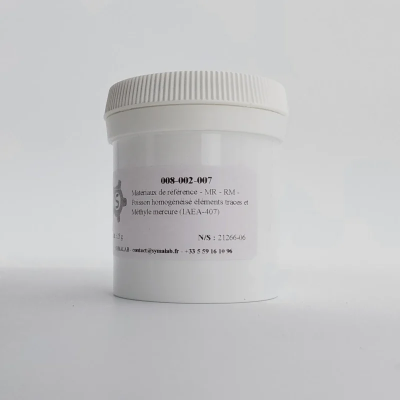 008-002-007 - Matériaux de référence - MR - RM - Poisson homogénéisé éléments traces et méthyl-mercure