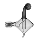 003-005-046 - Chambre en quartz cyclonique, double passe, 50 ml, avec système LSI, sortie femelle 12/5 et drain péristaltique pour Perkin Elmer NexION (modèle d'origine)