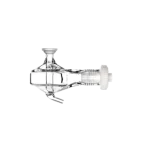 003-005-031 - Chambre cyclonique Twister double passe 50 ml en verre borosilicaté avec système de serrage nébuliseur HELIX CT avec drain pompé 4 mm et sortie FB-13