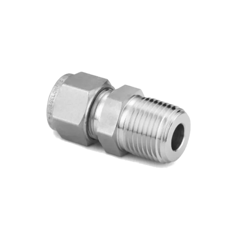 002-003-190 - Raccord en inox Swagelock 1/4" NPT vers 6 mm dégraissé pour utilisation sous oxygène