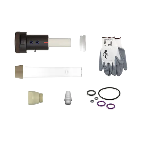 003-003-040 - Torche démontable pour Thermo iCAP Duo 6000/7000 - Tube interne en céramique et externe en quartz - comprenant support de torche avec joint , deux fibres optique 170 & 450 mm , adaptateur et ferrule pour injecteur