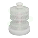 011-006-019 - Dispositif de portoirs à étages pour flacons pour système de nettoyage en PFA 011-006-015. Peut accueillir un nombre variable de flacons et de bouchons répartis sur 5 portoirs. Diamètre 152 mm, hauteur 239 mm - peut se placer dans certains béchers de 4000 ml
