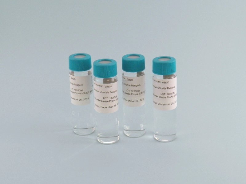 400-002-006 - Réactif au chlorure stanneux - chlorure stanneux SnCl2 à 20 % (masse / volume) dans de l'acide chlorhydrique à 10 % - Lot de 4 flacons de 30 ml - 120 ml au total
